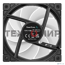 Вентилятор для корпуса DEEPCOOL FD12 черный, 120 мм, 2050 об/мин, 26.9 дБ, 4 pin