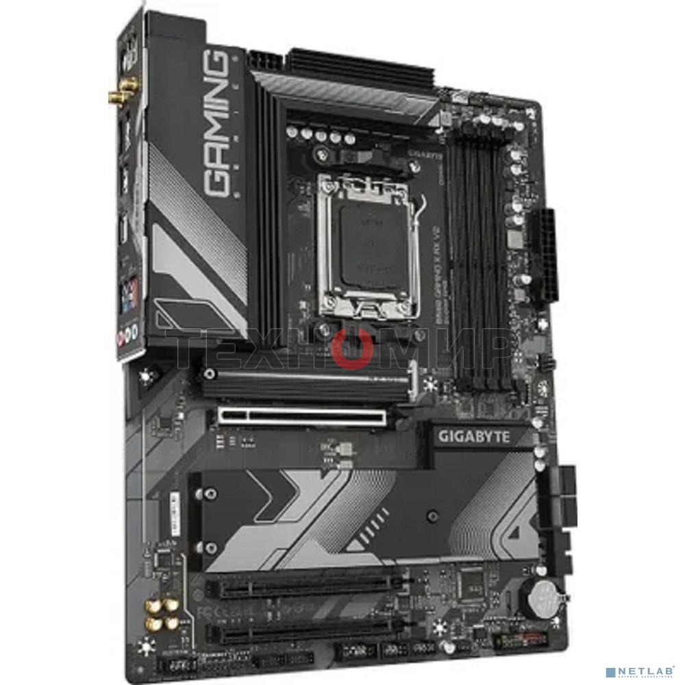 Материнская плата Gigabyte B650 GAMING X AX V2, AM5, AMD B650, 4xDDR5, 4xSATA, 3xM.2, 1xPCI-E 4.0 x16, 2xPCI-E 3.0 x1, 1xUSB-A 3.2 Gen 2, 3xUSB-A 3.2 Gen 1, 1xUSB-C 3.2 Gen 2, 1x 2.5Gb LAN, 3x3.5 мм, 7.1, ATX