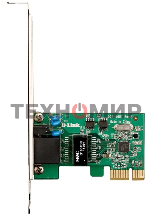 Сетевая карта D-Link DGE-560T Сетевой PCI Express адаптер с 1 портом 10/100/1000Base-T