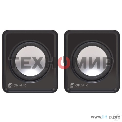 Акустическая система Oklick OK-331 2.0 черный 6Вт