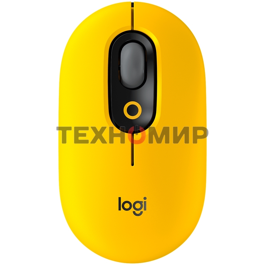 Мышь беспроводная Logitech POP Mouse желтый, 4000 dpi, Bluetooth, кнопки - 4