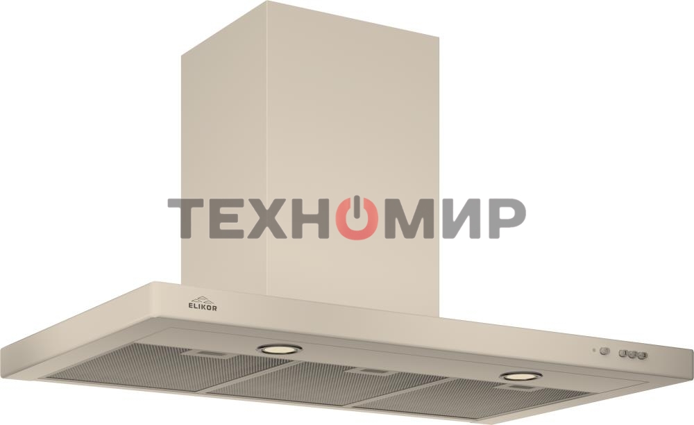 Вытяжка каминная Elikor Квадра 90П-650-К3Д топленое молоко, 90 см, 650 куб. м/ч, 56 дБ