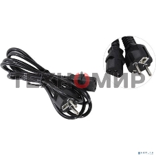 Кабель питания ExeGate Power PC-1,8P (Евровилка Schuko->С13) VDE-250V-3*0.5-CU, 6A, черный, 1.8м