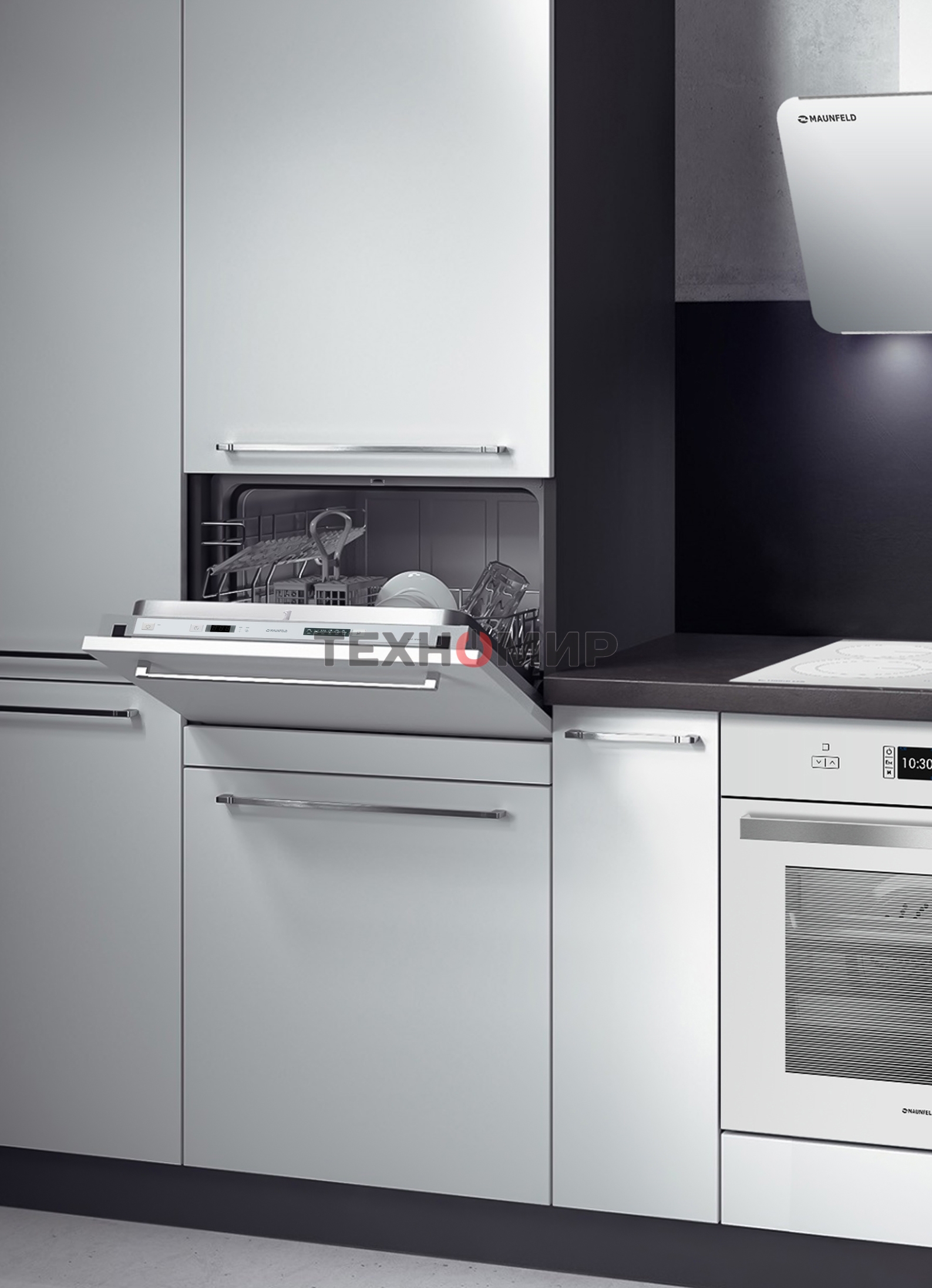 Встраиваемая посудомоечная машина Maunfeld MLP-06IM, белый, 55 см, 6 компл., 49 дБ, класс A+
