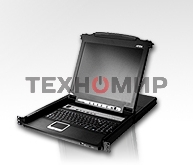 Коммутаторы консоли ATEN SINGLE RAIL 16P PS/2-USB LCDKVMP 17INCH (CL5716MR).