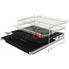 Встраиваемая электрическая духовка Gorenje BP6138B, объем 77 л, макс. температура 320 градусов, сенсорное/поворотное управление, Wi-Fi, пиролитическая очистка, телескопические направляющие на одном уровне, термощуп, AirFry, автоматические программы, динам