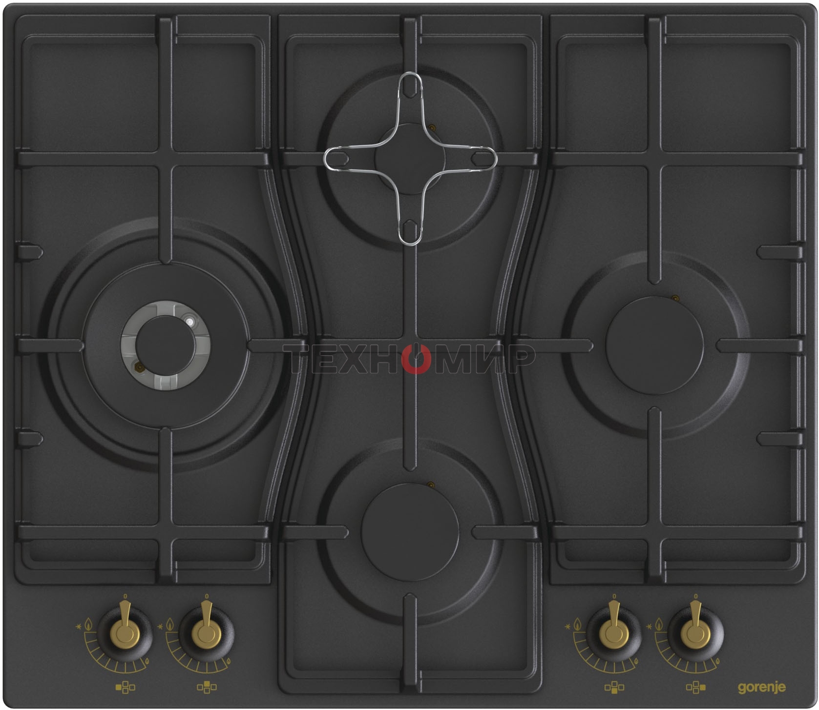 Газовая варочная панель Gorenje GW6D42CLB черный