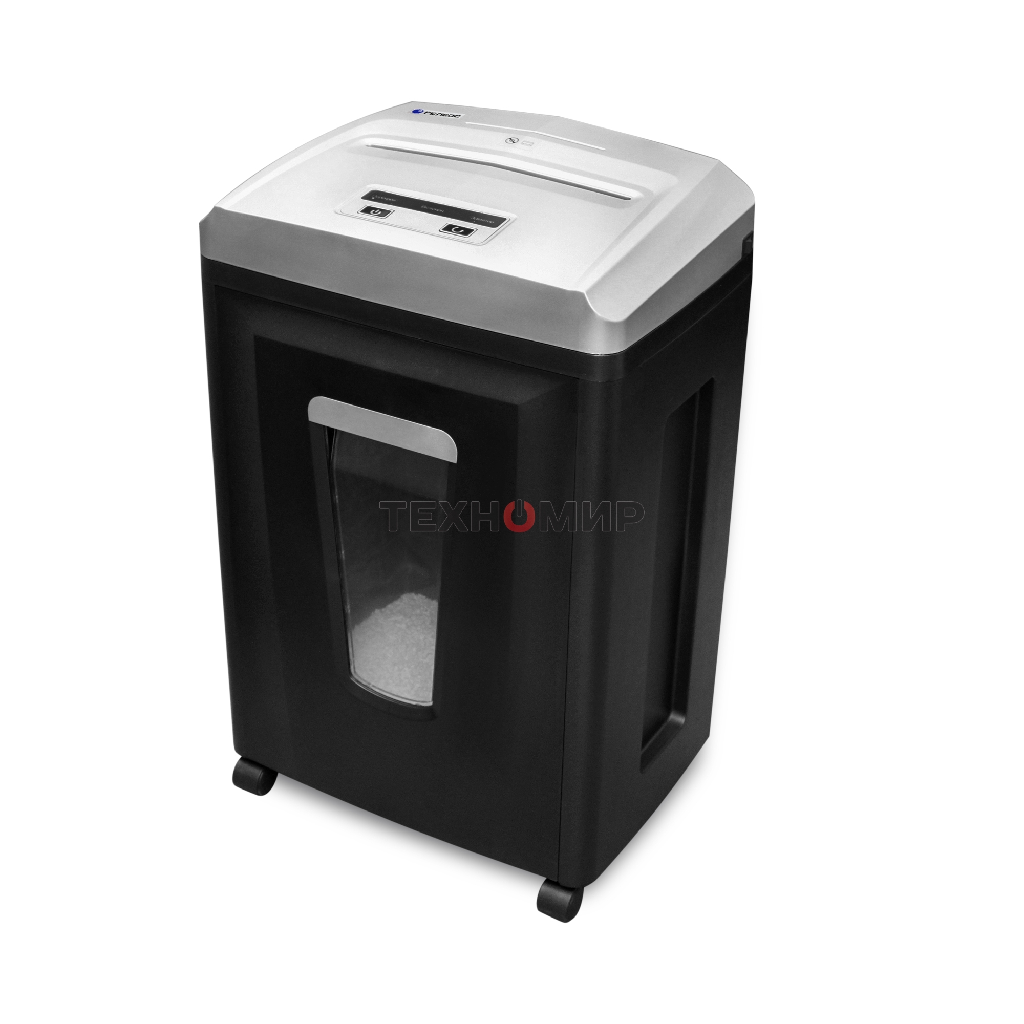 Шредер ГЕЛЕОС УП21-7+фрагменты 0,8х 1 мм., 23 литра, 7 листов, класс секретности P-7.