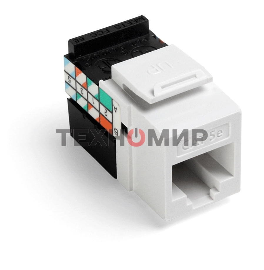 Модуль Brand-Rex 5G108-RW5 информ. GigaMaxRJ45 кат.5E бел. (упак.:1шт)