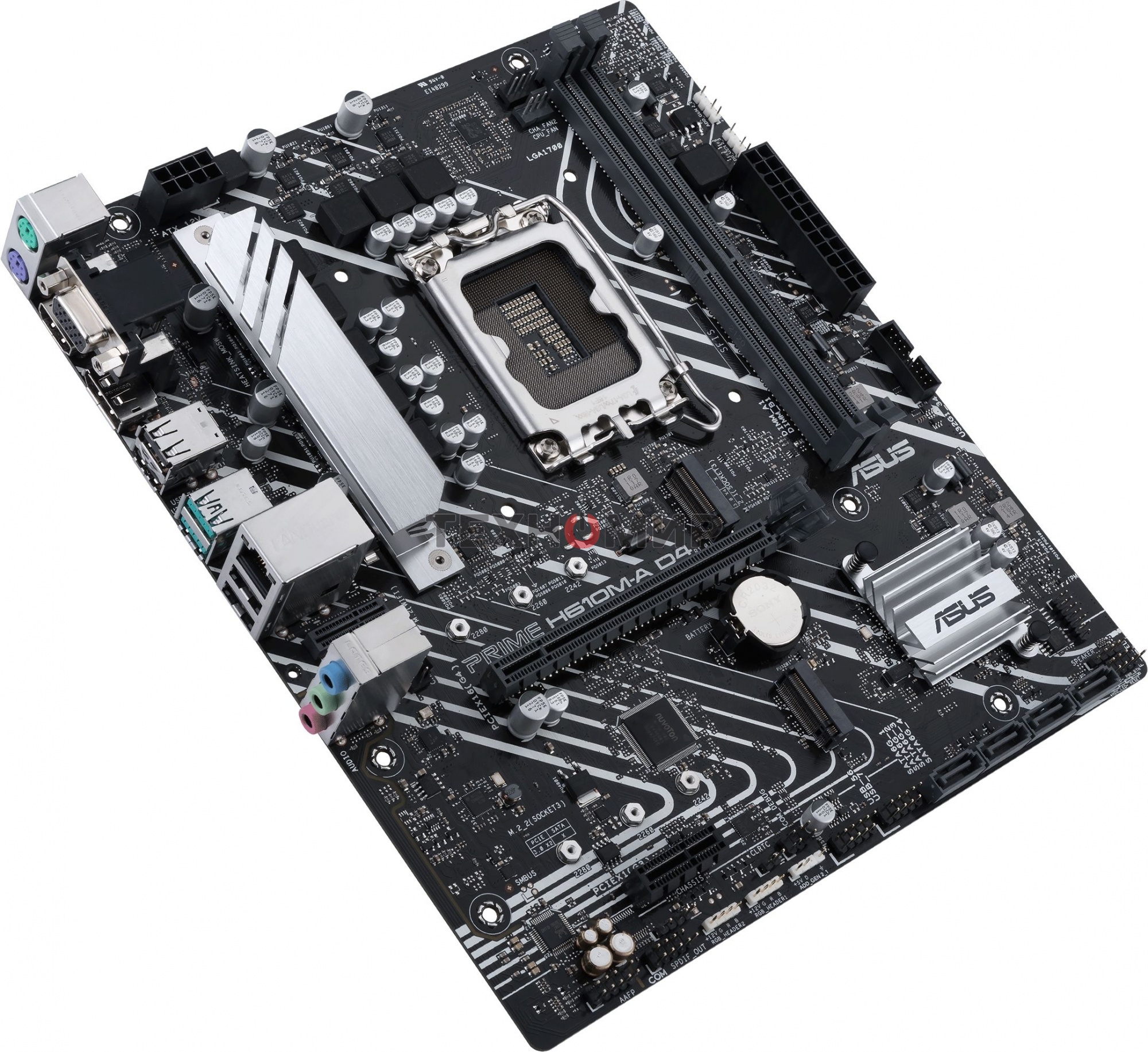 Материнская плата ASUS PRIME H610M-A D4-CSM, LGA 1700, Intel H610, 2xDDR4, 4xSATA, 2xM.2, 1xPCIe 4.0 x16, 1xPCIe x1, 1xDP, 1xD-Sub, 1xHDMI, 1x 1Gb LAN, 4xUSB-A 2.0, 2xUSB-A 3.2 Gen 1, 7.1, mATX