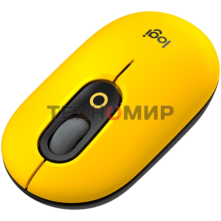 Мышь беспроводная Logitech POP Mouse желтый, 4000 dpi, Bluetooth, кнопки - 4