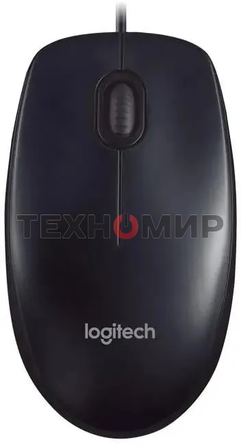 Мышь проводная Logitech M90 черный/серый, 1000 dpi, USB, кнопки - 3