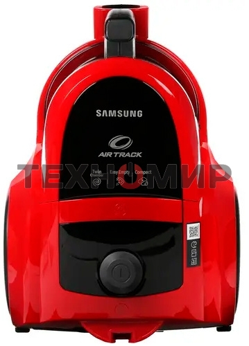 Пылесос Samsung VCC4520S3R/XEV красный, 350/1600 Вт, уборка сухая, пылесборник контейнер 1.3 л