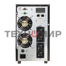 Источник бесперебойного питания CROWN On-Line CMUOA-350-3K EURO 3000VA/2700W, корпус металл, TOWER, АКБ 6*12V/9AH, PF-0.9, AVR 110-300V, порт RJ-11/45+USB/RS-232, EPO, розетки 4*EURO, входной кабель 2 м, вентилятор охлаждения, автомат, слот для SNMP, порт