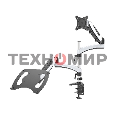 Кронштейн для монитора/ноутбука Cactus CS-VM-LH08-AL серебряный 13