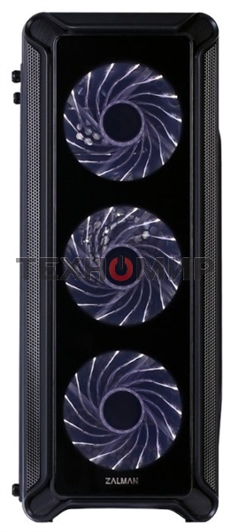 Компьютерный корпус Zalman i3 edge черный без БП ATX 3x120мм 2xUSB 2.0 1xUSB 3.0 audio bott PSU
