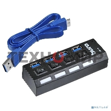 Разветвитель USB 3.0 Buro BU-HUB4-U3.0-L 4порт. черный