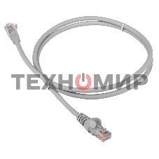 Патч-корд LANMASTER LSZH UTP cat.5e, 15 м, серый