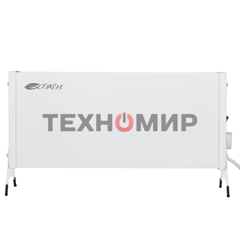 Конвектор СОКОЛ Такса 60-0121, белый, 1000 Вт, 15 м2, механический термостат