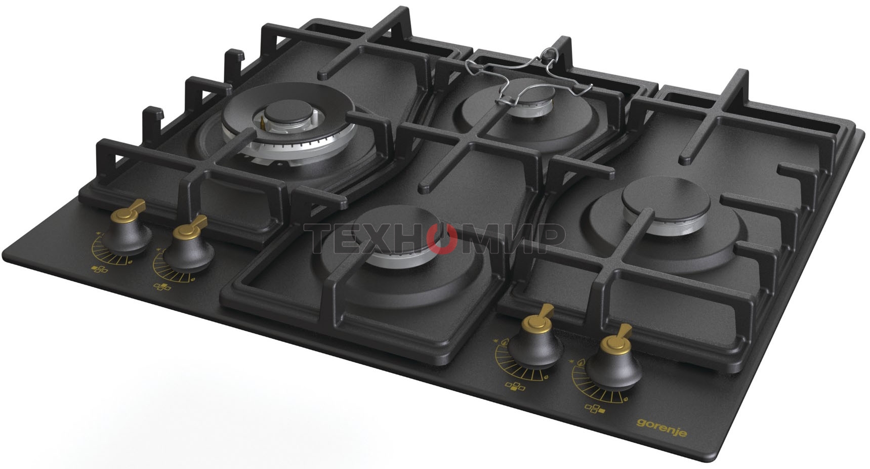 Газовая варочная панель Gorenje GW6D42CLB черный