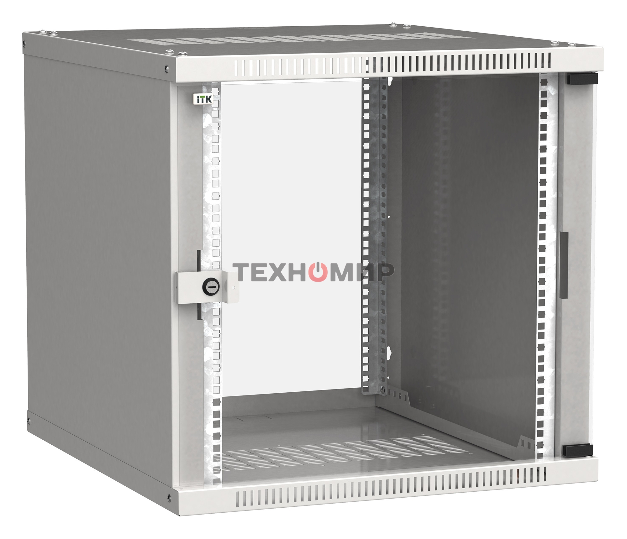 Шкаф ITK LWE3-12U64-GF LINEA WE 12U 600x450 мм дверь стекло серый