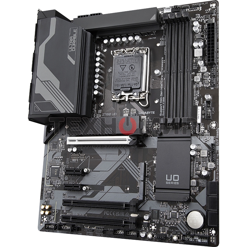 Материнская плата Gigabyte Z790 UD, LGA 1700, Intel Z790, 4xDDR5, 6xSATA, 3xM.2, 1xPCI-E 5.0 x16, 1xPCI-E 4.0 x4, 1xPCI-E 3.0 x1, 1xHDMI, 1xDP, 1x 2.5Gb LAN, 4xUSB-A 2.0, 4xUSB-A 3.2 Gen 1, 1xUSB-A 3.2 Gen 2, 1xUSB-C 3.2 Gen 2x2, 7.1, ATX