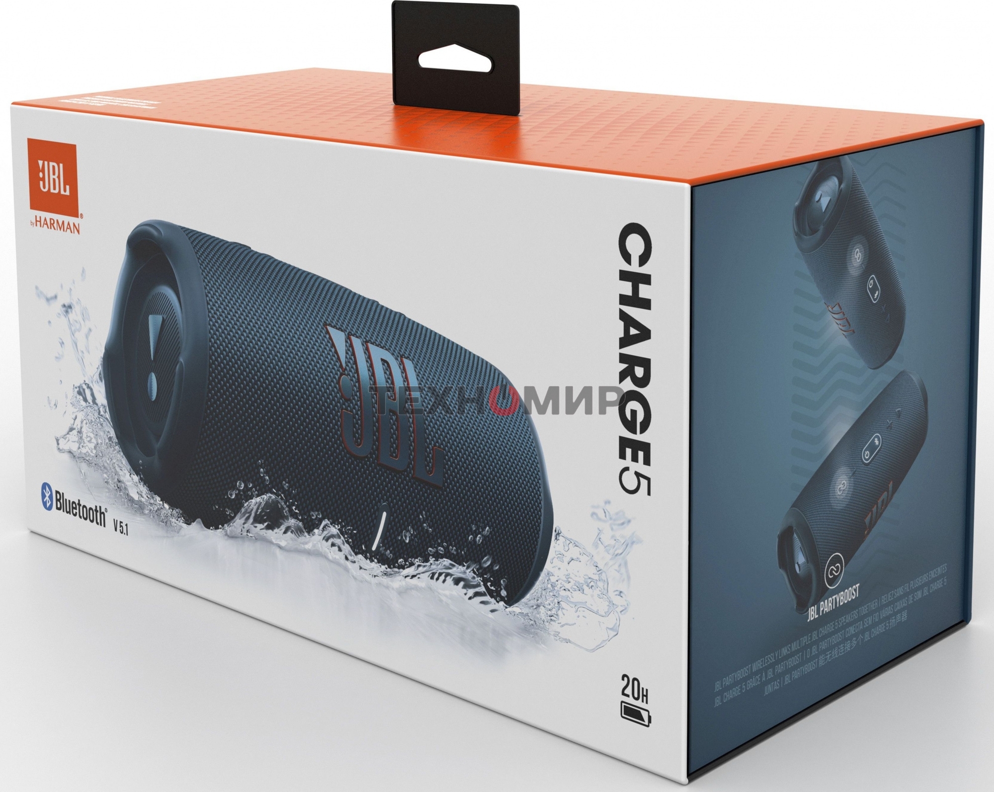 Портативная акустика JBL Charge 5, синий