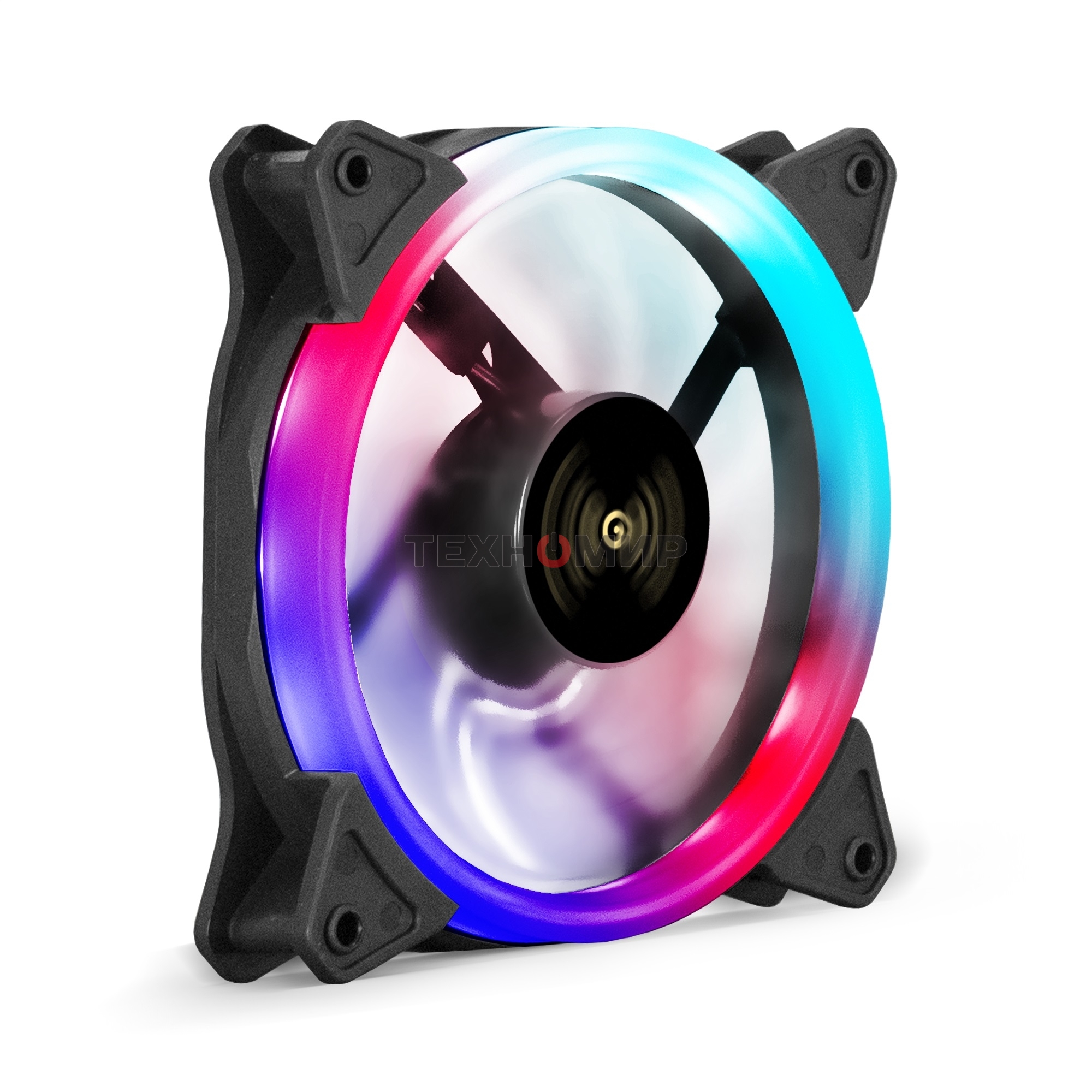 Вентилятор для корпуса ExeGate EX12025H3P4PSR-PWM.ARGb черный, 120 мм, 1800 об/мин, 26 дБ, 4 pin