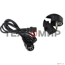 Кабель питания ExeGate Special PC-3S (Евровилка угловая Schuko->С13) 3*0.75, CCA, черный, 3м