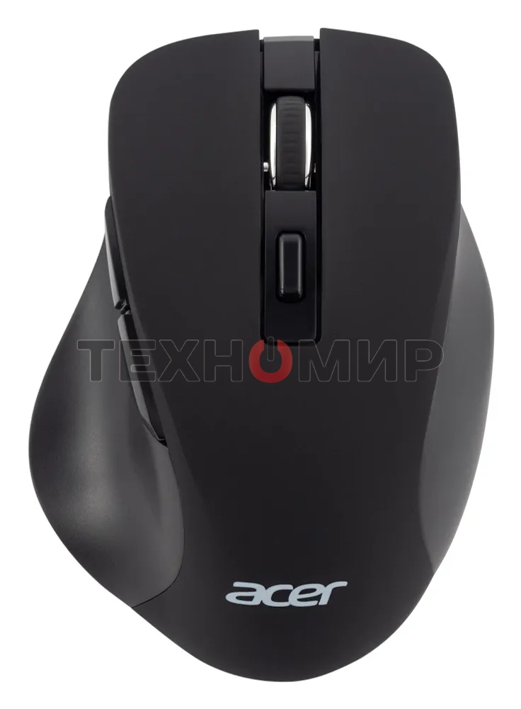 Мышь беспроводная Acer OMR140 черный, 1600 dpi, радиоканал, USB, кнопки - 6