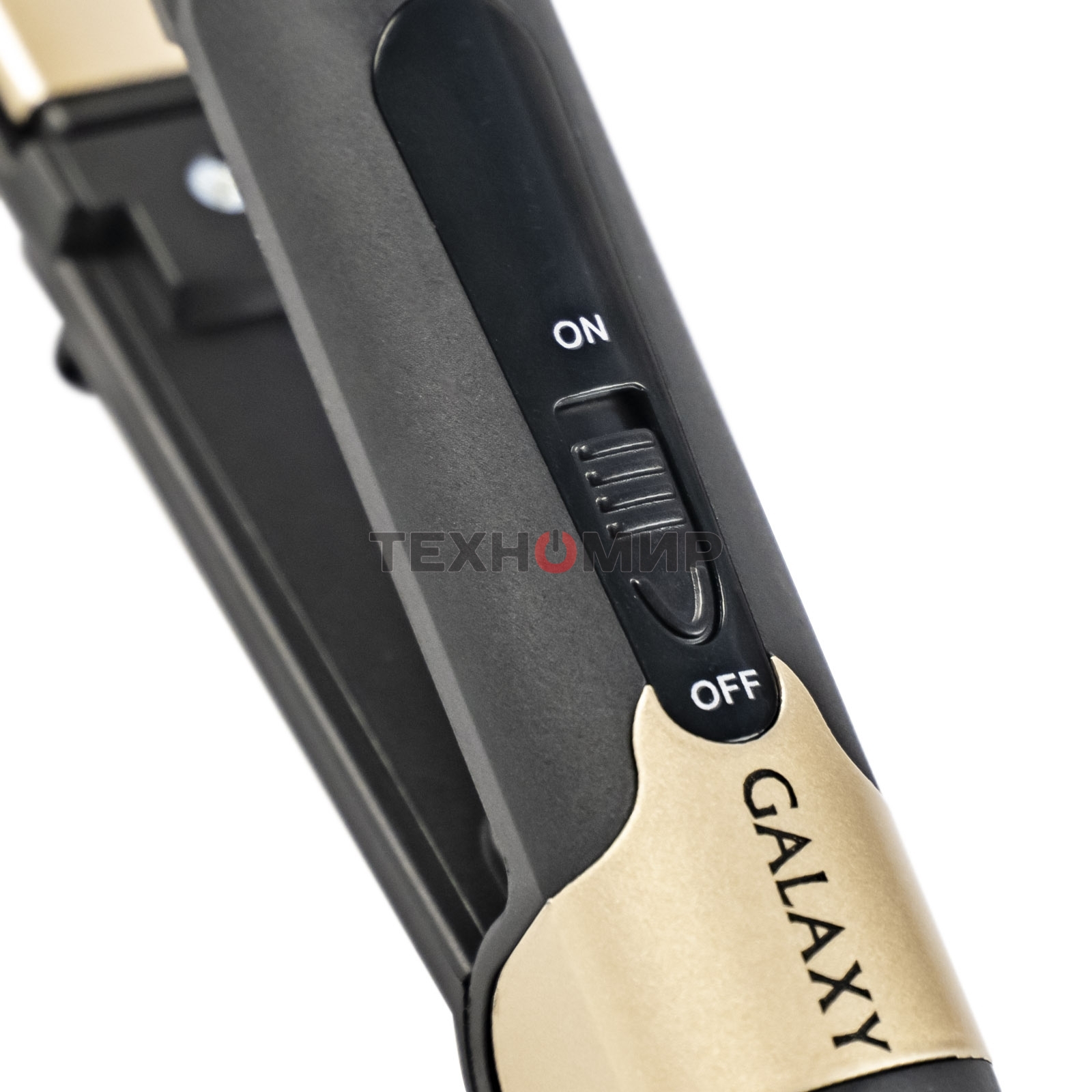 Щипцы для волос Galaxy Line GL 4519, черный, 40 Вт, максимальная температура 180°С, керамическое покрытие поверхностей, индикатор работы, ножка-подставка для обеспечения защиты от нагрева поверхности стола, шнур питания, вращающийся на 360°, подвесная пет