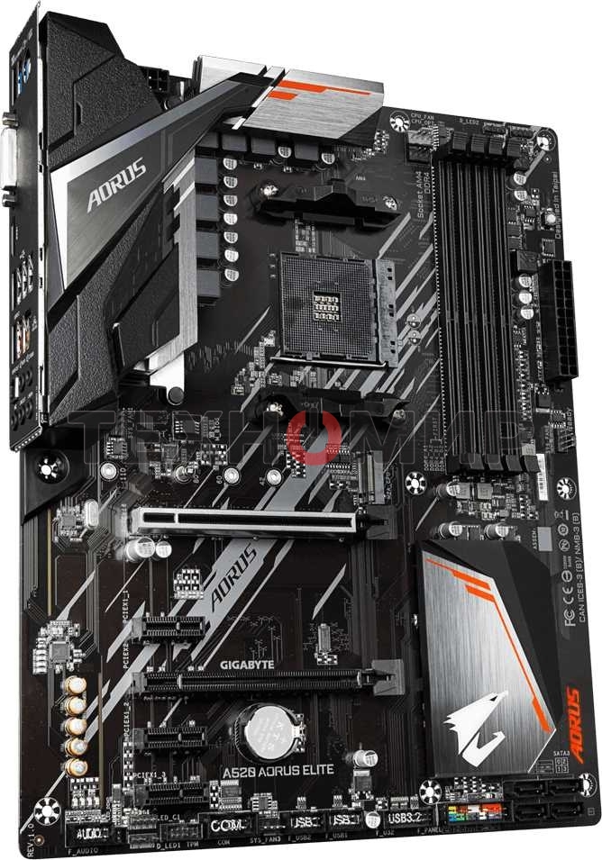 Материнская плата Gigabyte A520 AORUS ELITE, AM4, AMD A520, 4xDDR4, 4xSATA, 1xM.2, 1xPCI-E 3.0 x16, 1xHDMI, 1xDVI-D, 1x 1Gb LAN, 2xUSB 2.0, 4xUSB 3.2 Gen 1, 3x3.5 мм, 7.1, Micro-ATX