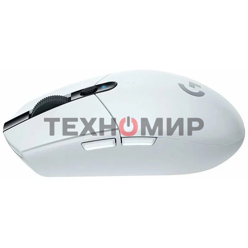 Мышь беспроводная Logitech G304 Lightspeed белый, 12000 dpi, радиоканал, USB, кнопки - 6