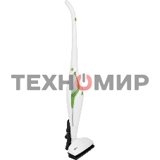 Пылесос вертикальный Mystery MVC-1118 белый/зеленый, питание от аккумулятора, 300 Вт, уборка сухая, пылесборник 0.5 л, работа от АКБ max 30 мин