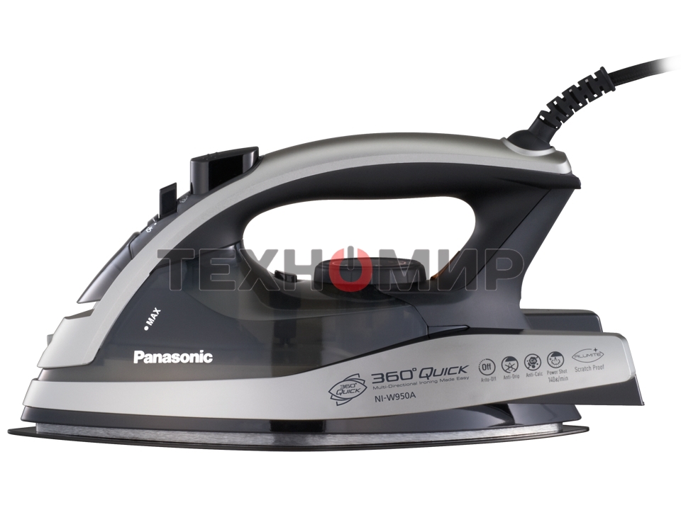 Утюг Panasonic NI-W950ALTW 2400 Вт черный