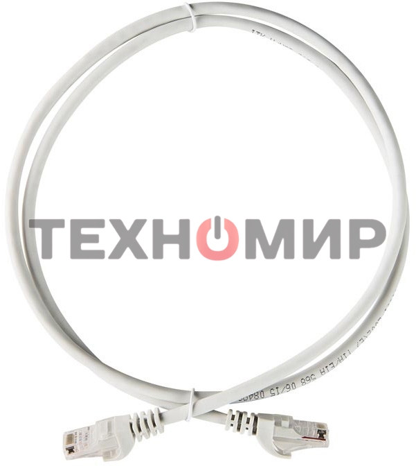 Коммутационный шнур ITK (патч-корд), cat.5e UTP, LSZH, 1м, серый
