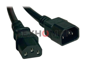 Кабель электропитания ITK PDU 3х1,5 5М с разъемами С13-C14 ITKКабель электропитания PDU 3х1,5 5М с разъемами С13-C14