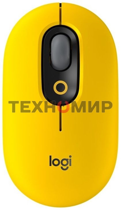 Мышь беспроводная Logitech POP Mouse желтый, 4000 dpi, Bluetooth, кнопки - 4