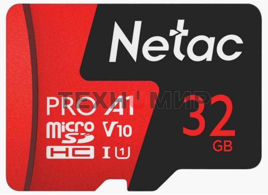 Флеш карта MicroSD card Netac P500 Extreme Pro 32Gb, retail version w/o SD adapter
