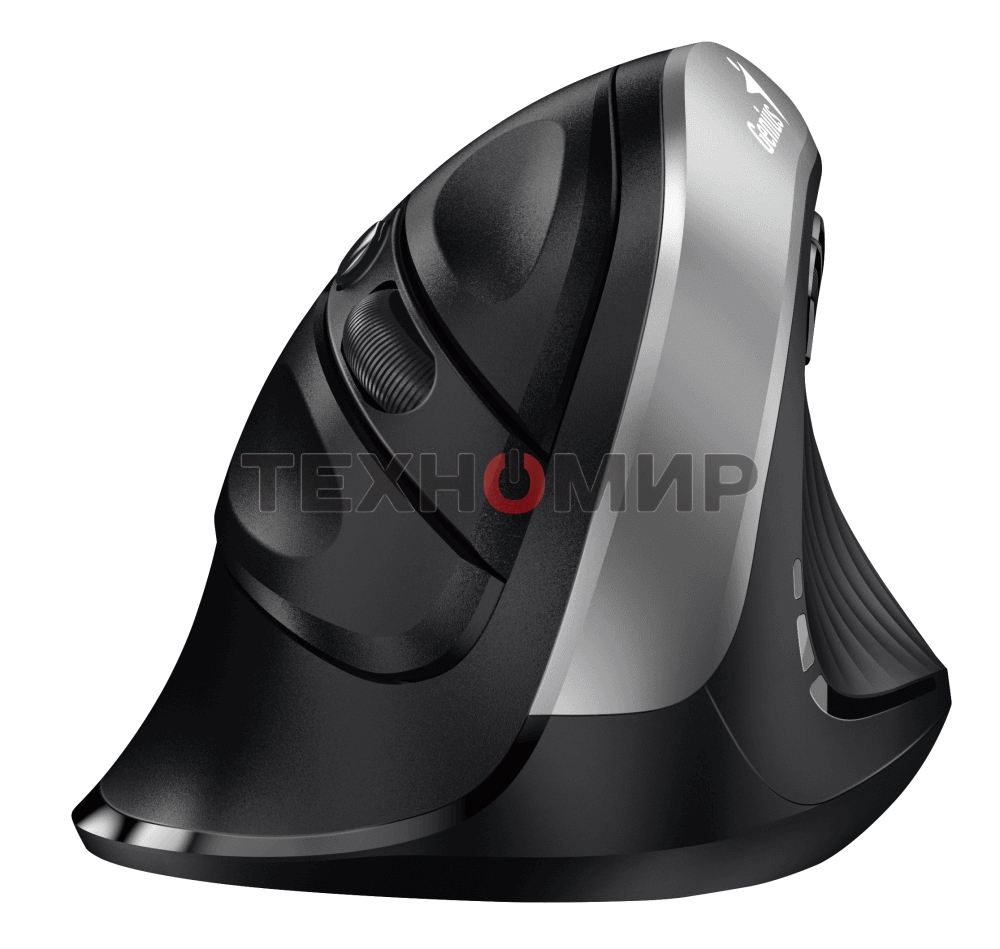 Мышь беспроводная Genius Ergo 8250S серебристый, 1600 dpi, радиоканал, USB, кнопки - 6