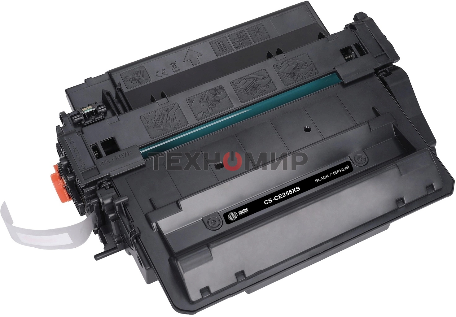 Картридж лазерный Cactus CS-CE255X/XS черный (12500 стр.) для HP LaserJet P3015