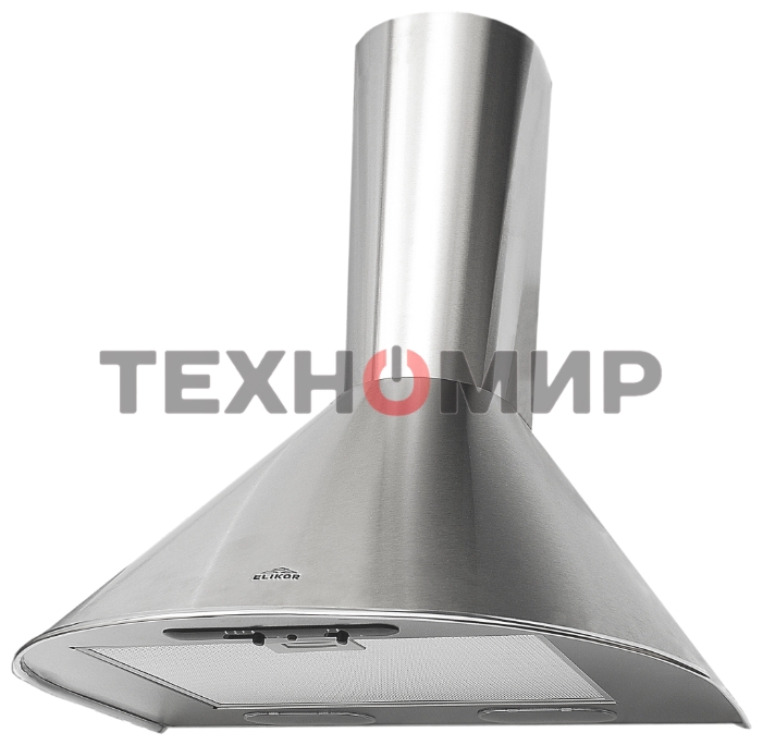 Вытяжка каминная Elikor Эпсилон 50Н-430-П3Л нержавеющая сталь/серебро, 50 см, 430 куб. м/ч, 54 дБ