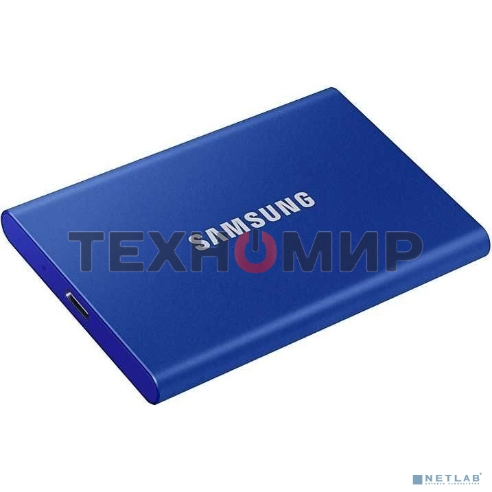 Внешний SSD Samsung T7, 1TB, USB 3.2 Gen 2 Type-C, R/W 1050/1000, синий