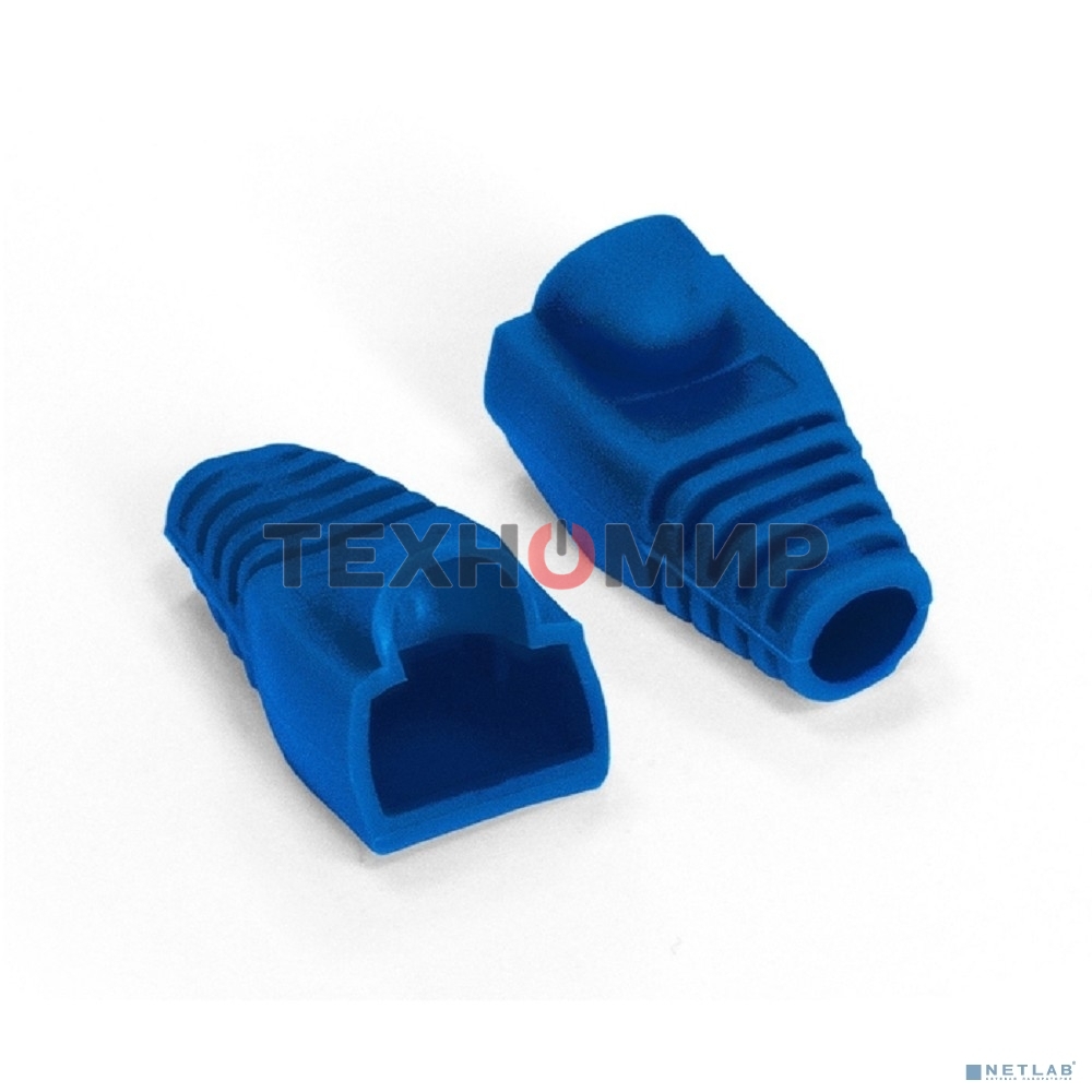 Колпачок ExeGate BC45-100-BL изолирующий для коннектора RJ-45, синий (100 шт)