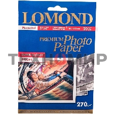 Фотобумага LOMOND 1106102 Одностороняя Суперглянцевая ярко-белая, 270г/м2, A6 (10х15 см), 20 листов, 5760dpi (Super Glossy Bright) микропористая фотобумага для струйной печати