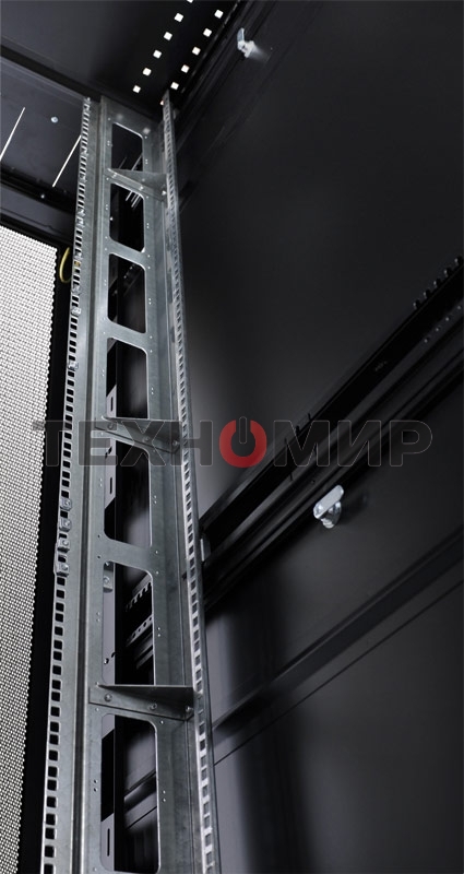 Шкаф серверный ЦМО ШТК-СП-42.8.12-48АА-9005 42U 800x1200 мм пер. дв. перфор. задн. дв. перфор. 2-хст. 2 бок. пан. 1350 кг черный