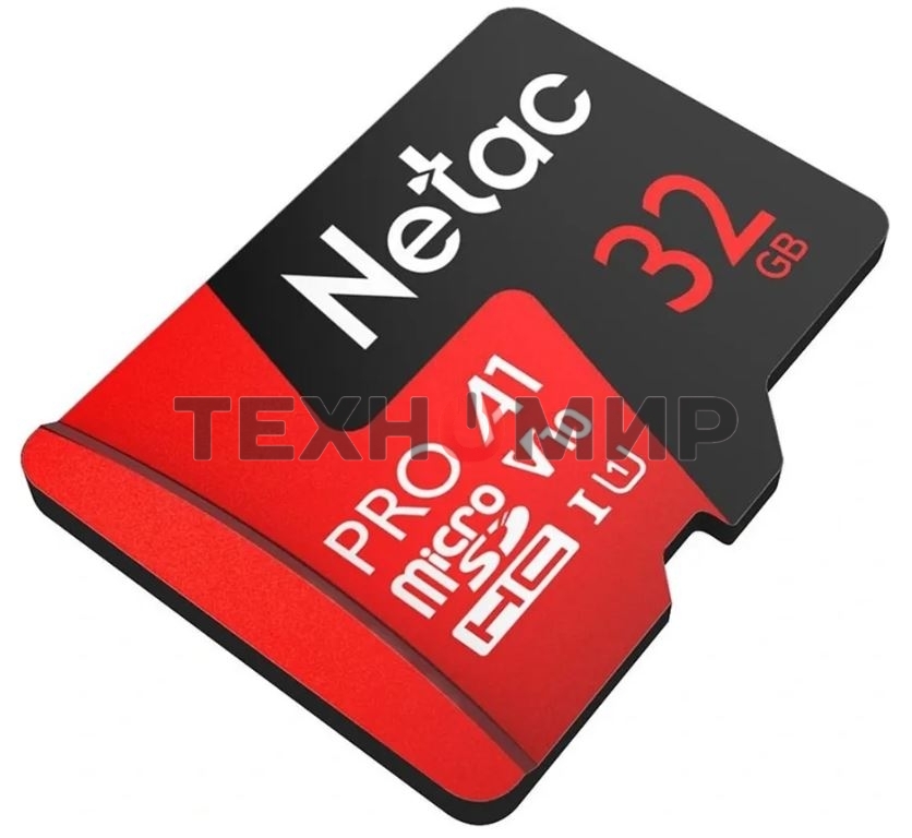 Флеш карта MicroSD card Netac P500 Extreme Pro 32Gb, retail version w/o SD adapter