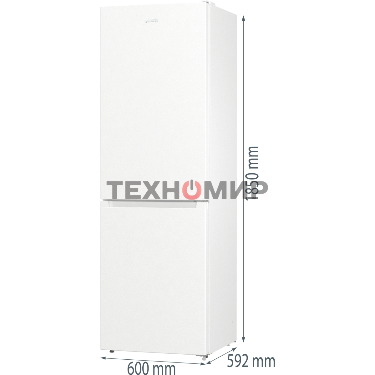 Холодильник Gorenje NRK619EEW4 белый двухкамерный 203/99л морозилка снизу, No Frost