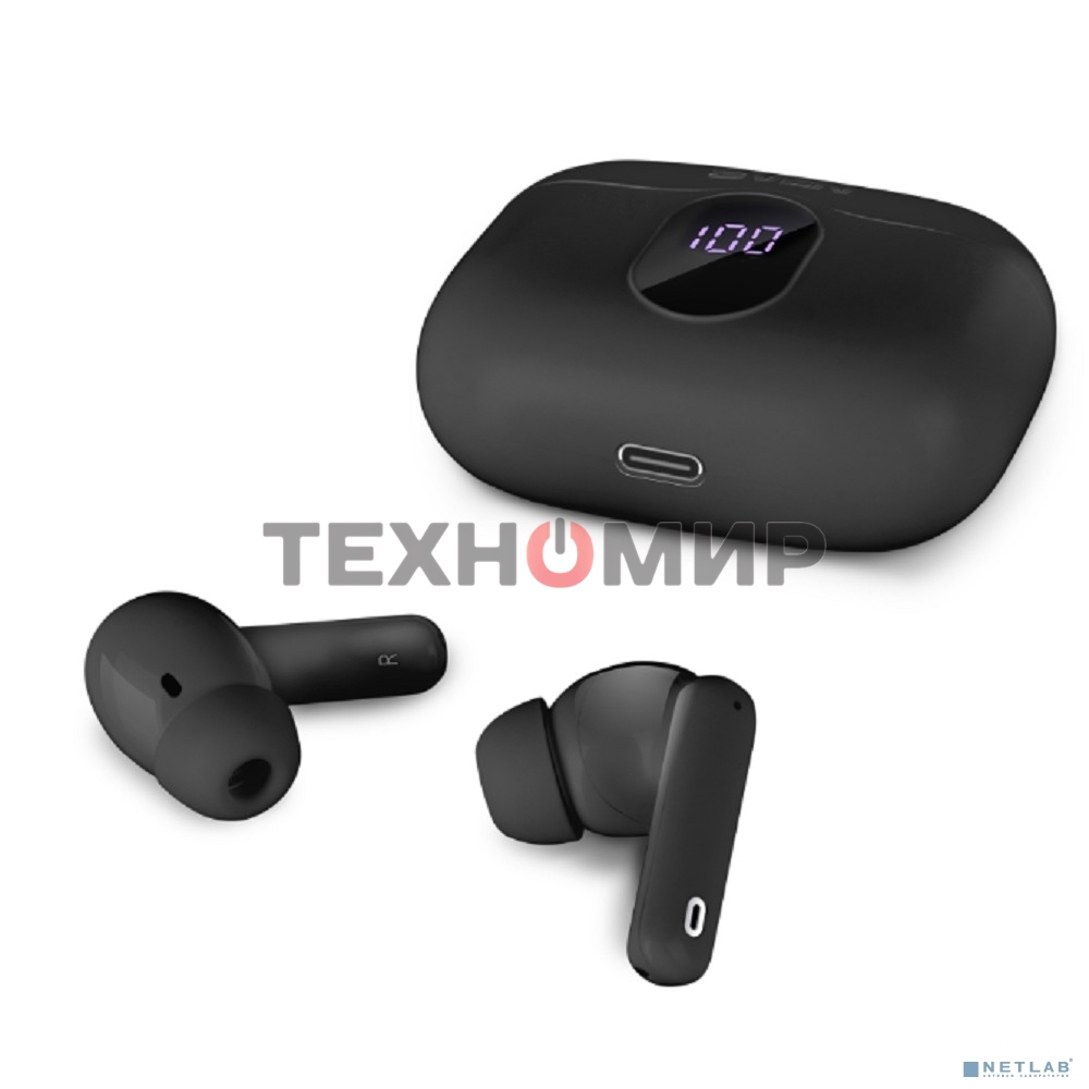 Беспроводные внутриканальные наушники с микрофоном Sven E-315B, черный (Bluetooth, TWS, ANC, ENC, APP)