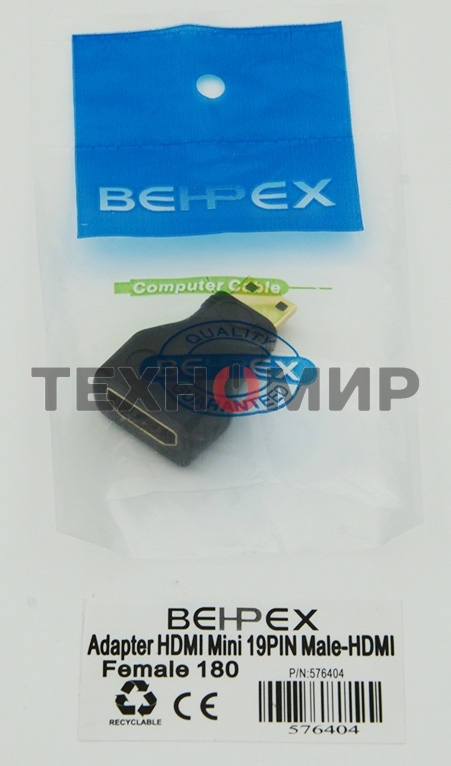 Переходник аудио-видео HDMI (f)/Mini HDMI (m)